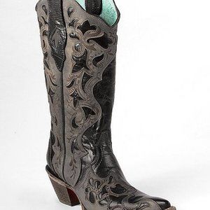 Corral Cowgirl Tooled Leather Boots